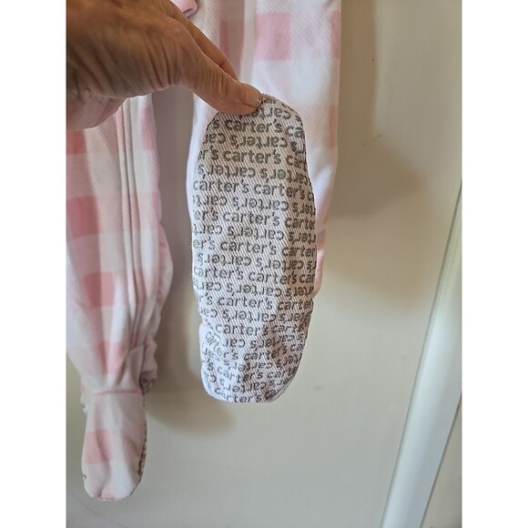 Carter's Puppy Face Long Sleeve Sleeper Size 4T Zippered Footie PJs Girl Toddler - Picture 7 of 13